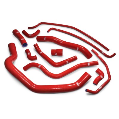SAMCO SILICONE HOSE KIT RED YAMAHA YZF R1 2007-2008 **FULL HOSE KIT** 12 PIECE KIT image