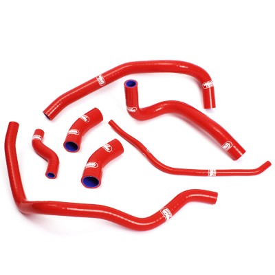 SAMCO SILICONE HOSE KIT RED YAMAHA VMX1200 VMAX 1985-2007   7 PIECE KIT image