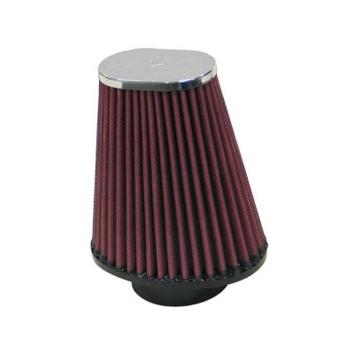 K&N UNIVERSAL CLAMP-ON OVAL TAPERED FILTER 64MM ID image