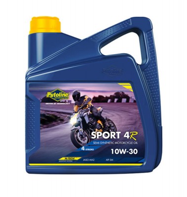 PUTOLINE 4 LTR SPORT 4R 10W/30 TECHNOMOTO SEMI-SYNTHETIC 4 STROKE OIL API SL/JASO MA2 image
