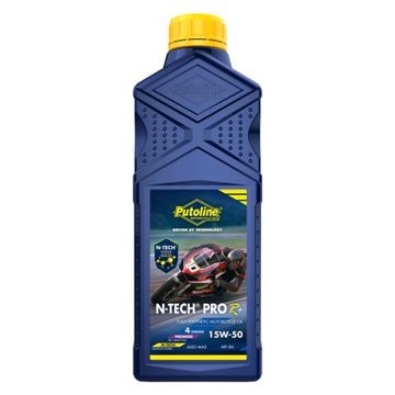 PUTOLINE 1 LITRE N-TECH PRO R+ 15W/50 OIL 100% SYNTHETIC JASO MA2, API SM. image
