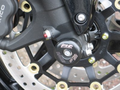 1 PAIR GSG FRONT AXLE SLIDERS HONDA CBR600RR 2007-08 28-35-240 image