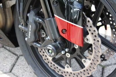 1 PAIR GSG FRONT AXLE SLIDERS KAWASAKI ZX-10R 2006-07 image