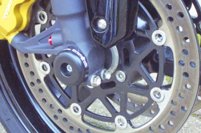 1 PAIR GSG FRONT AXLE SLIDERS SUZUKI GSXR1000 2003-04 image