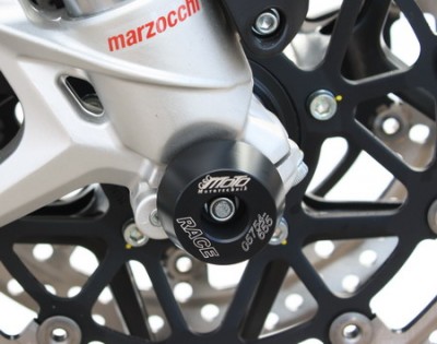 1 PAIR GSG FRONT AXLE SLIDERS MV AUGUSTA F4 1000 2010 ON image