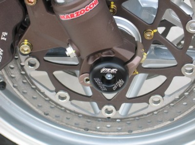 1 PAIR GSG FRONT AXLE SLIDERS MV AGUSTA F4-750/1000  2009 image