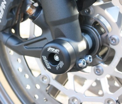 1 PAIR GSG FRONT AXLE SLIDERS TRIUMPH STREET TRIPLE 675 2006-12 image