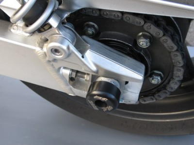 1 PAIR GSG REAR AXLE SLIDERS HONDA CB1300 2003 ON image