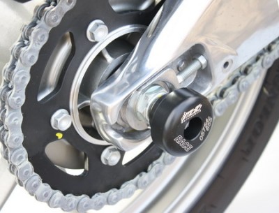 1 PAIR GSG REAR AXLE SLIDERS APRILIA RS125 2005 ON image