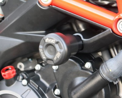 1 PAIR GSG PROTECTORS, DORSODURO/SHIVER 900 2018 ON, BLACK ANODIZED image