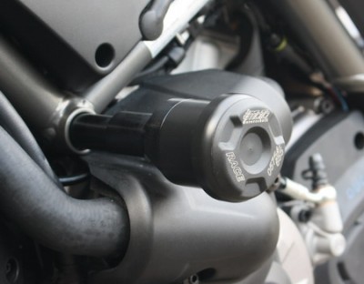 1 PAIR GSG PROTECTORS, DUCATI MULTISTRADA 1260/S 2018 ON, ADAPTOR BLACK ANODIZED image