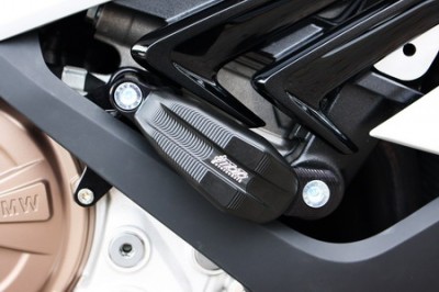 1 PAIR GSG PROTECTORS, BMW S1000R 2019 ON, PARTS BLACK ANODIZED image