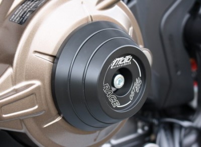 1 PAIR GSG PROTECTORS, HONDA AFRICA TWIN CRF 1000L 2016 ON,AUTOMATIC DCT, BLACK ANODISED image