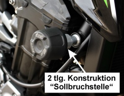 1 PAIR GSG PROTECTORS, KAWASAKI Z 900 2010-17, NO MODS REQUIRED image
