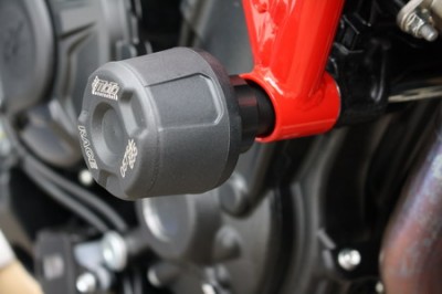 1 PAIR GSG PROTECTORS, MV AUGUSTA BRUTALE 800 2016-, BLACK ANODISED ADAPTER image