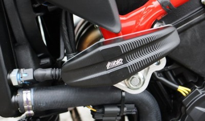 1 PAIR GSG PROTECTORS, MV AUGUSTA BRUTALE 800 2016-, STREETLINE BLACK ANODISED image