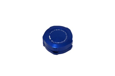 VALTER MOTO REAR BRAKE/CLUTCH FLUID RESERVOIR CAP IN BLUE HONDA/KAWA/YAM/SUZUKI/TRIUMPH image