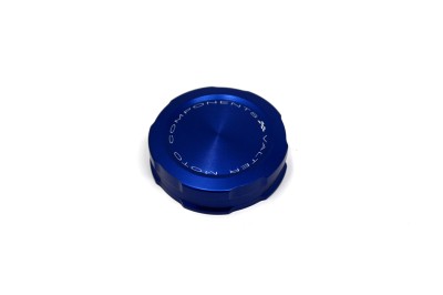 VALTER MOTO REAR BRAKE FLUID RESERVOIR CAP IN BLUE BMW S1000RR / HP4 2009-2018 image