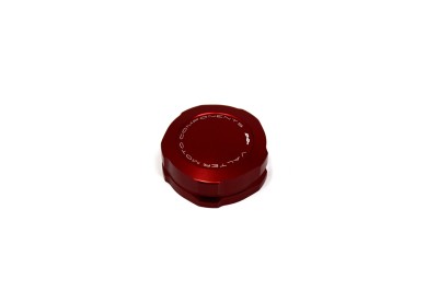 VALTER MOTO REAR BRAKE FLUID RESERVOIR CAP IN RED YAM R1 16-22 / KAWA ZX6/636R/RR 09-22 image