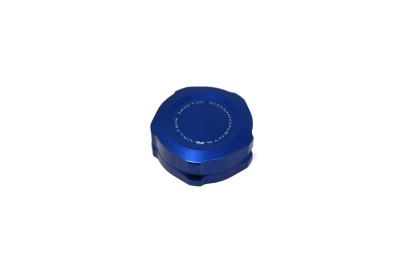 VALTER MOTO REAR BRAKE/CLUTCH FLUID RESERVOIR CAP IN BLUE KAWASAKI ZX10R 2016-2022 image