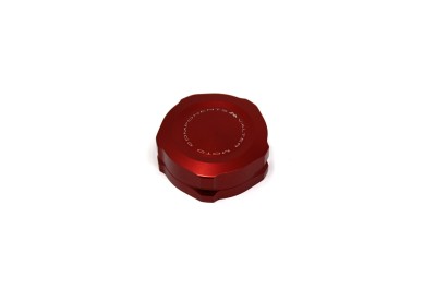 VALTER MOTO REAR BRAKE/CLUTCH FLUID RESERVOIR CAP IN RED KAWASAKI ZX10R 2016-2022 image