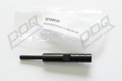 M6 FEMALE/M6 MALE SHIFT ROD  'C' 97MM LONG DOWN TO 55MM  MALE R/H FEMALE DUAL THREAD image