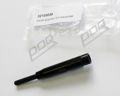 M8 FEMALE/M6 MALE SHIFT ROD  'D' 97MM LONG DOWN TO 55MM R/H THREAD BOTH ENDS image