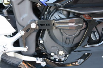GSG CRASH PROTECTORS, YAMAHA R3 3RH 2019 ON, STEEL CARRIER BLACK COATED image