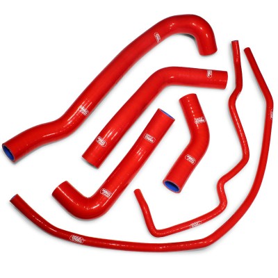 SAMCO SILICONE HOSE KIT RED TRIUMPH DAYTONA 675/R 2013-2017 6 PIECE KIT image