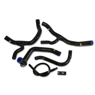 SAMCO SILICONE HOSE KIT BLACK HONDA CBR1000RR 2012-2019 Y-PIECE DESIGN  6 PIECE KIT image