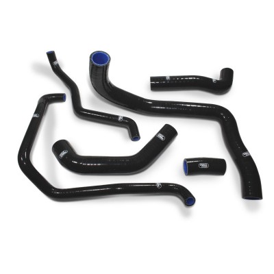 SAMCO SILICONE HOSE KIT BLACK KAWASAKI ZX10R 2006-2007 6 PIECE KIT image