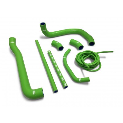 SAMCO SILICONE HOSE KIT GREEN KAWASAKI ZXR750 J1 J2 1991-1995 8 PIECE KIT image