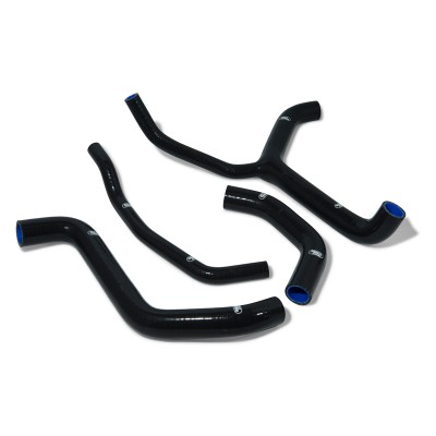 SAMCO SILICONE HOSE KIT BLACK KAWASAKI ZX10R/SE/KRT/RR 16-20 **RACE DESIGN**  4 PIECE KIT image