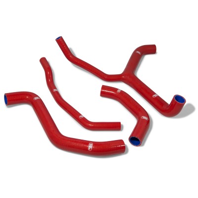SAMCO SILICONE HOSE KIT RED KAWASAKI ZX10R/SE/KRT/RR 16-20 **RACE DESIGN**  4 PIECE KIT image