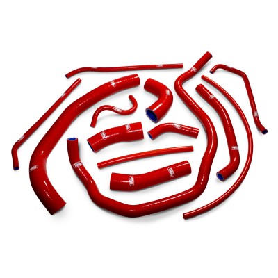 SAMCO SILICONE HOSE KIT RED YAMAHA R1 2002-2003 13 PIECE KIT image