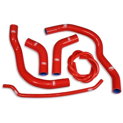 SAMCO SILICONE HOSE KIT RED HONDA CB650/CB650F/CBR650F 2014-2020 6 PIECE KIT image