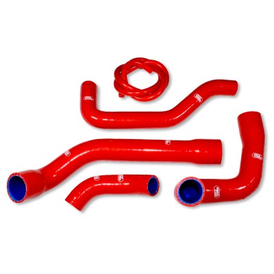 SAMCO SILICONE HOSE KIT RED BMW K100 16V/K100 RS/K1100/ K1100 RS/K1100 RT 1982-1999 image