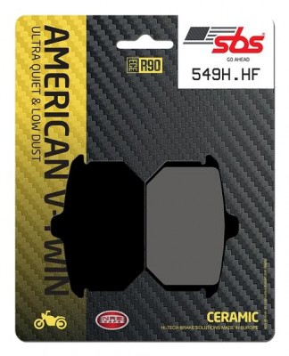 1 SET SBS CERAMIC FRONT BRAKE PADS HARLEY MODELS image