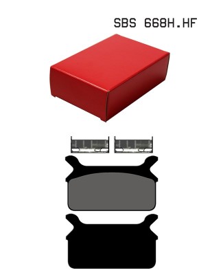 1 SET SBS CERAMIC FRONT BRAKE PADS HARLEY MODELS image