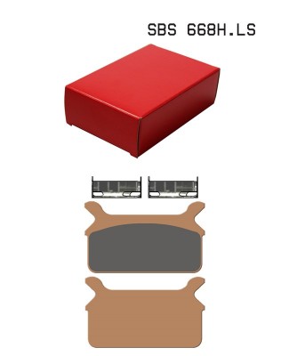 1 SET SBS STREET SINTERED REAR BRAKE PADS HARLEY MODELS image