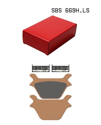 1 SET SBS STREET SINTERED REAR BRAKE PADS HARLEY MODELS image