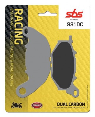 1 SET SBS DUAL CARBON RACING FRONT BRAKE PAD YAMAHA R25 15-20 / R3 15-24 image