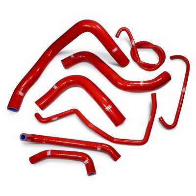 SAMCO SILICONE HOSE KIT RED SUZUKI GSXR600/GSXR750 2011-2023 8 PIECE KIT image