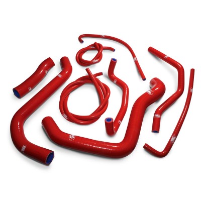 SAMCO SILICONE HOSE KIT RED SUZUKI GSXS750/750-Z 2017-2023  9 PIECE KIT image