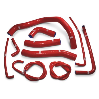 SAMCO SILICONE HOSE KIT RED SUZUKI KATANA 19-23 / GSXS1000 15-23 / GT 22-23 10 PIECE KIT image