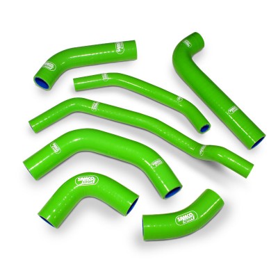 SAMCO SILICONE HOSE KIT GREEN KAWASAKI ZX10R/SE/KRT/RR 16-20 **OEM KIT**  7 PIECE KIT image