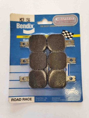 BENDIX MCR 156 - PACK OF 6 C-MATRIX RACING BRAKE PADS HARRISON BILLET MINI-6 image