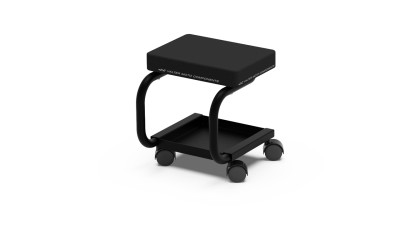 VALTER MOTO PIT STOOL IN BLACK 30CM HIGH image
