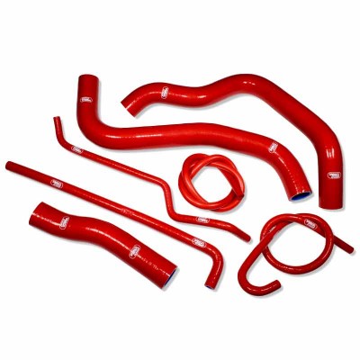 SAMCO SILICONE HOSE KIT RED SUZUKI GSXR1000 K5/K6 2005-2006 7 PIECE KIT image
