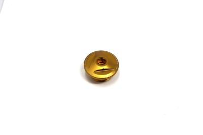 VALTER MOTO EXTREME OIL FILLER CAP IN GOLD APRILIA RSV4 2017-2024 / TUONO V4 2021-2024 image